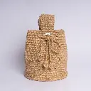 EDELMIRA MOCHILA DE MANO TEJIDA A CROCHET (Beige camel)