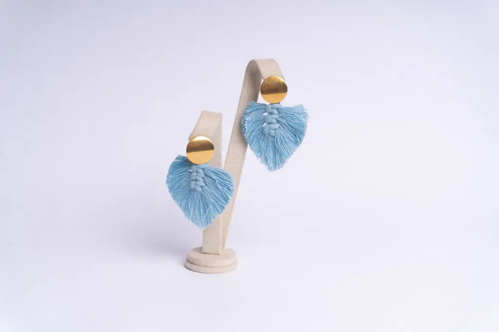 ARETES GABRIELA (Azul cielo)