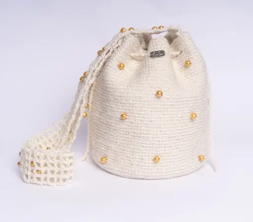 [MBC-S-2] SOFIA MOCHILA TEJIDA A CROCHET (Beige crudo)