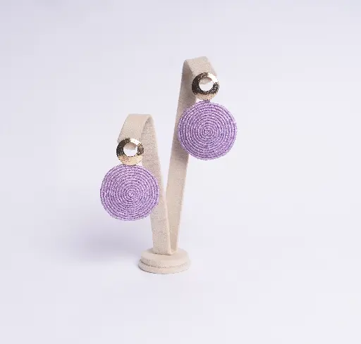[ARM-O-9] OSIRIS ARETES EN MACRAME (Lila)